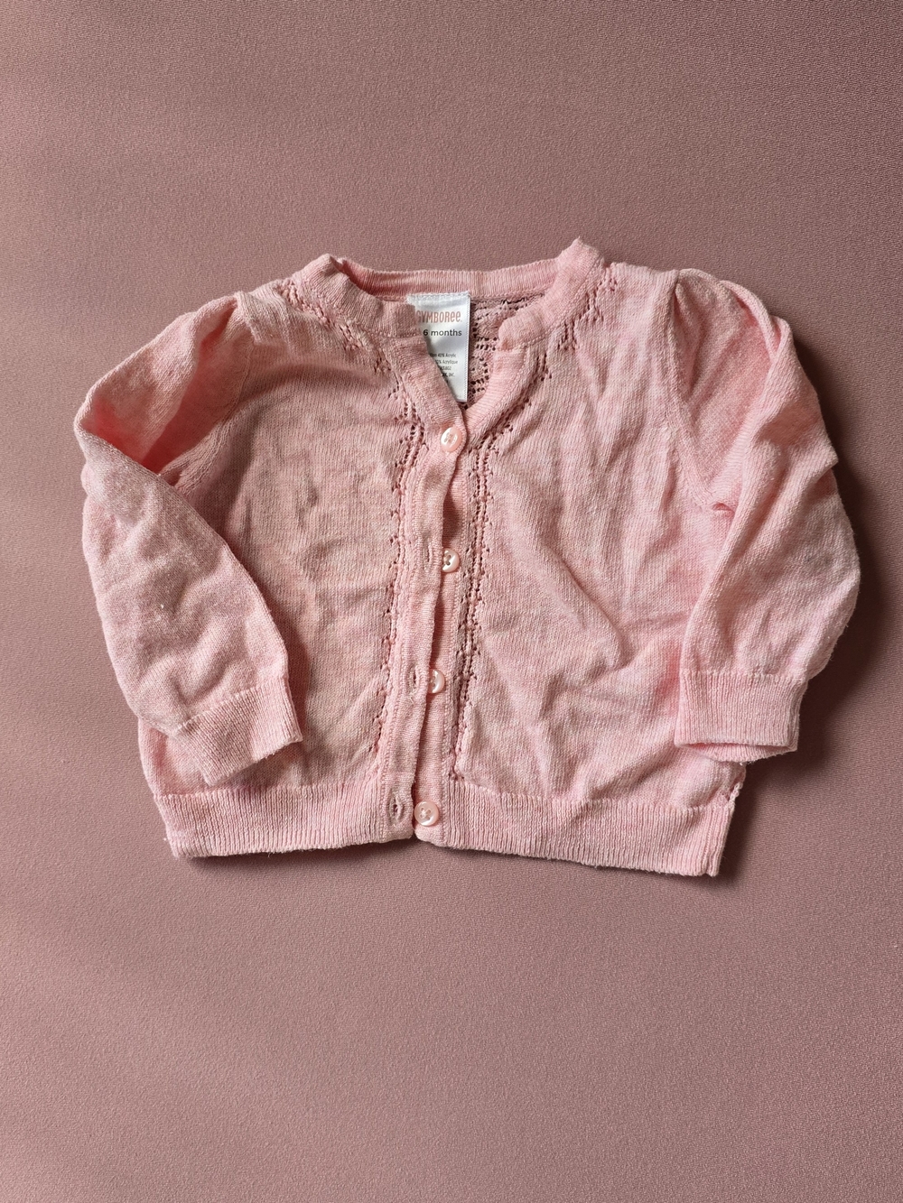 Soft Pink Knit Cardigan for Kids